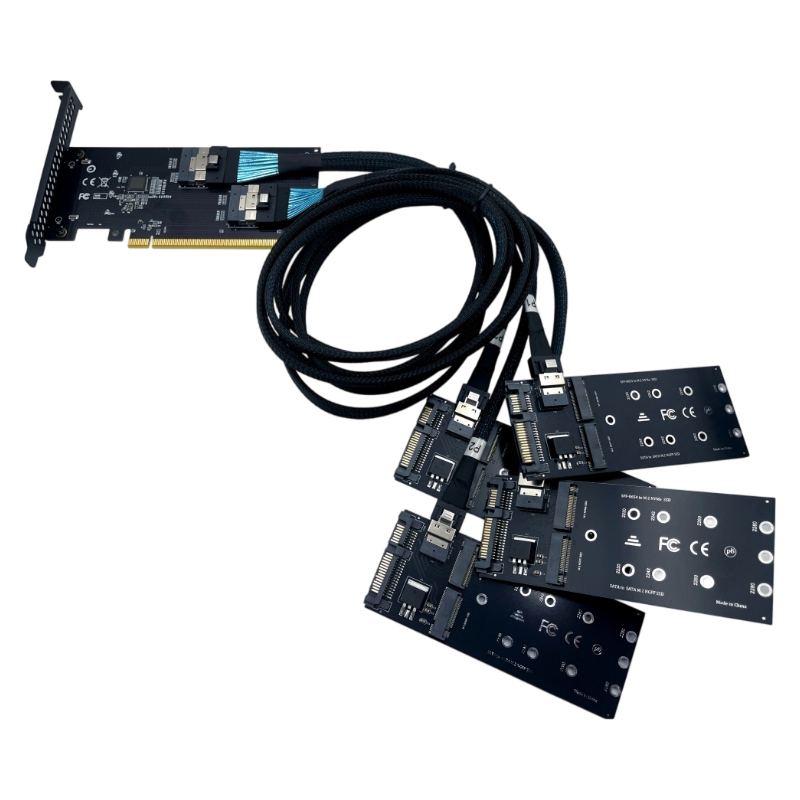 Memory Card Ssd - NOVA Placa Adaptadora PCIe X16 SFF‑8654
